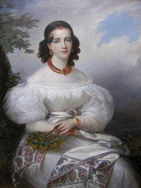 Francois Joseph Kinson Portrait of a German Princess China oil painting art